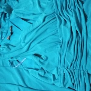 Jones Wear Halter Style Blue Dress